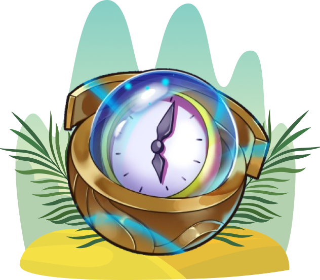 Time vault clock illustration
